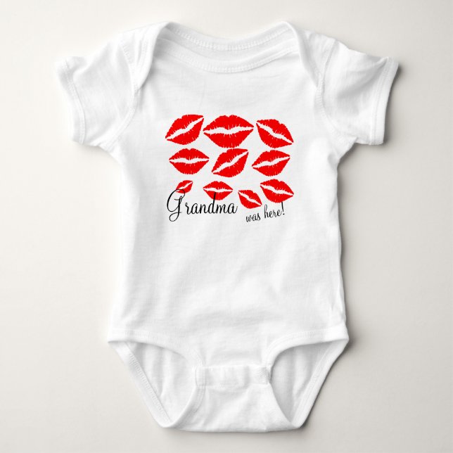 Oma küsst den Baby Bodysuit Strampler (Vorderseite)