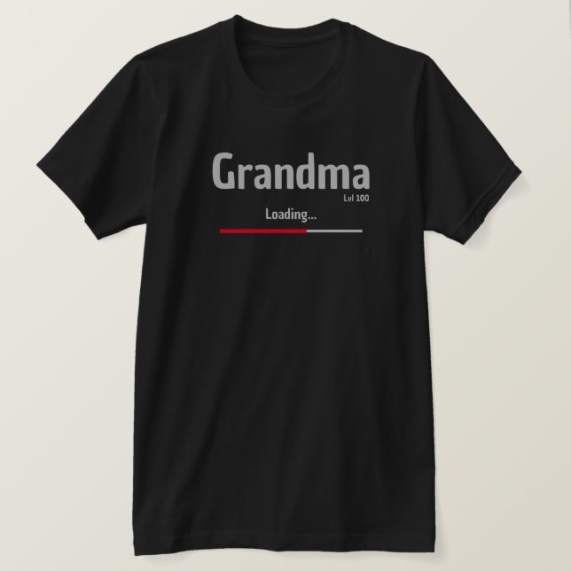 Oma lädt Shirt. T-Shirt (Design vorne)