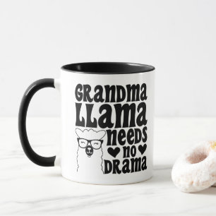 Oma Lama braucht kein Drama Süße Oma Humorvoll Tasse