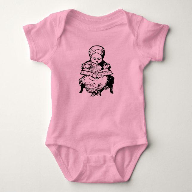 Oma las dir eine Cartoon-Illustration Baby Strampler (Vorderseite)