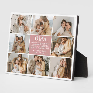 Oma Letter Custom Personalisiert Fotoplatte