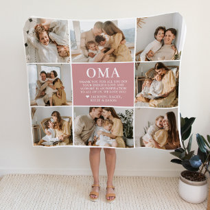 Oma Letter Individuell Personalisierte Fleece-Deck Fleecedecke