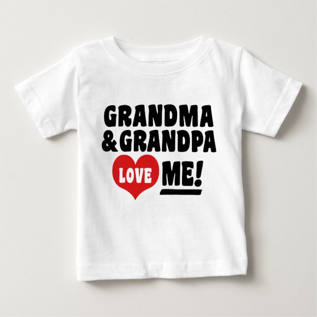 Oma Liebe Oma Baby T-shirt (Vorderseite)