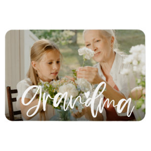 Oma Liebe Script Personalisiert Foto Geschenk Magnet