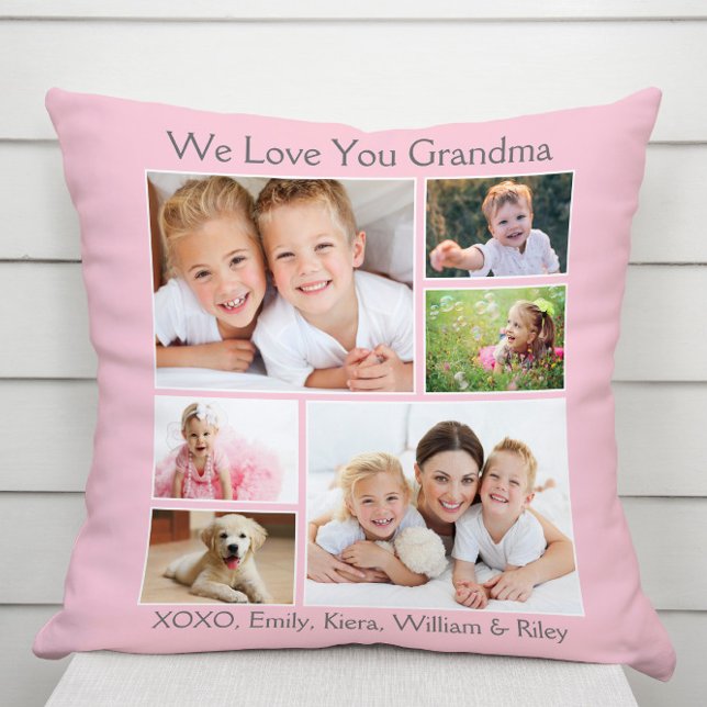 Oma Liebe You Pink Foto Kissen (Von Creator hochgeladen)