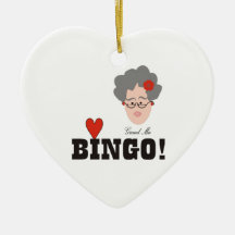 Oma Lieben Bingo Keramik Ornament