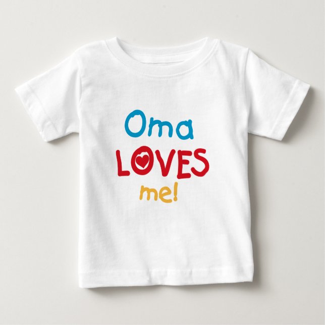 Oma Lieben ich T - Shirts und Geschenke (Vorderseite)