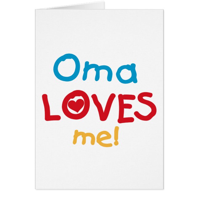 Oma Lieben Me T - Shirt und Geschenke (Vorne)
