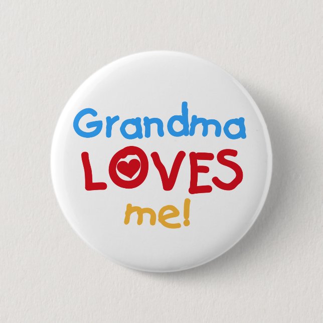 Oma Lieben T - Shirt und Geschenke Button (Vorderseite)