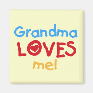 Oma Lieben T - Shirt und Geschenke Magnet