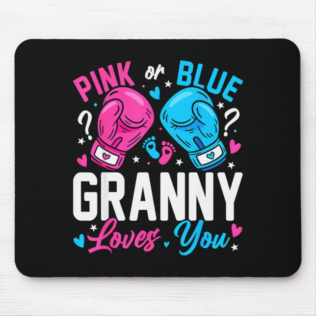 Oma liebt Dich Boxen Geschlecht Enthüllung Nk Oder Mousepad (Vorne)
