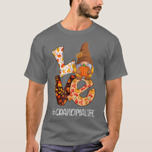 Oma Life Liebe Herbstfall Gnome Pumpkin Dank T-Shirt