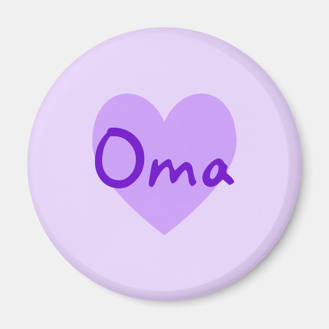 Oma Lila Magnet (Vorne)