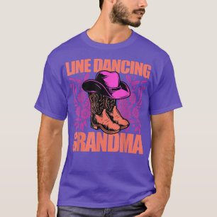 Oma Line Dancing Quote Dancer Puff Design T-Shirt