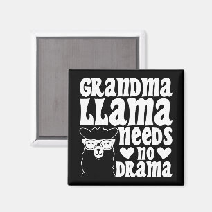 Oma Llama braucht keinen Tag der Mutter mit Drama Magnet