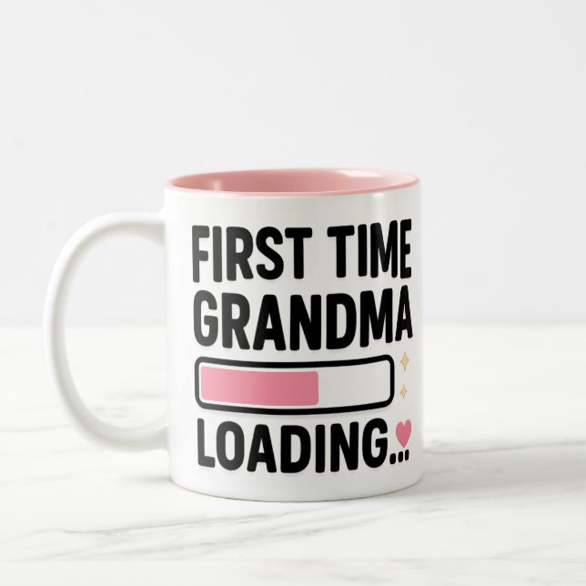 Oma Loading zum ersten Mal Zweifarbige Tasse (Links)