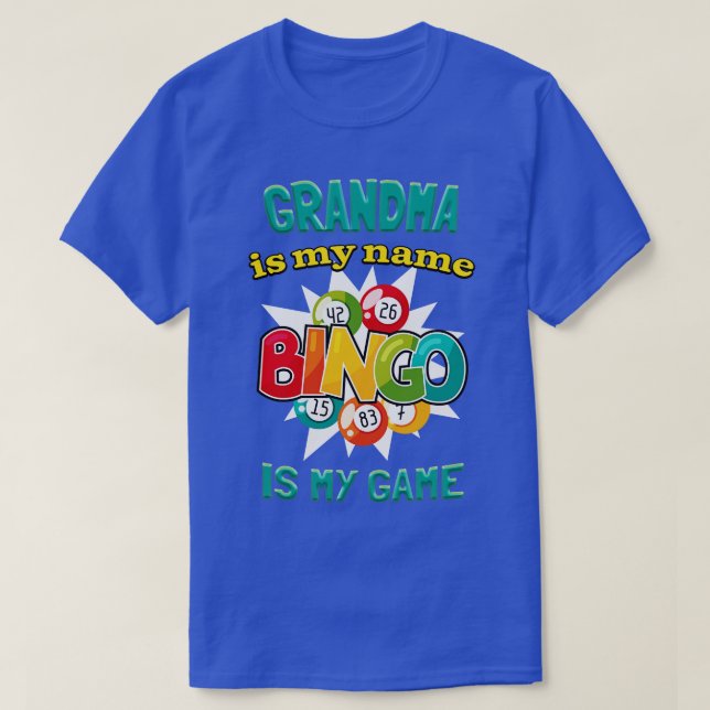Oma Lotto Player Funny Bingo T-Shirt (Design vorne)