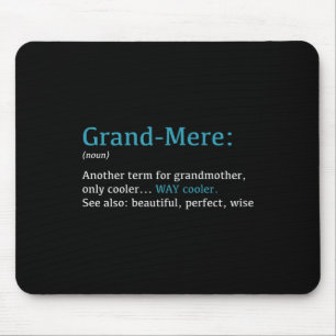 Oma_ Lustige Definition Substantiv - Ein anderer B Mousepad