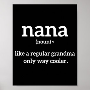 Oma Lustiger Spruch Nana Definition Oma Ankündigun Poster