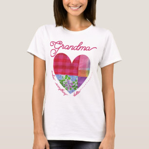 Oma macht es zu einem besseren Patchwork-Nähherz T-Shirt