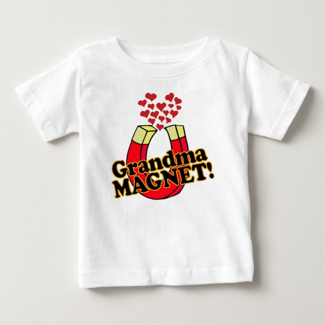 Oma Magnet Baby T-shirt (Vorderseite)