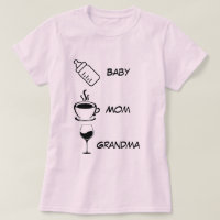 Oma Mama Baby Customize Name Drinks Funny