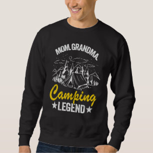Oma Mama Camping-Legende Rv Camper Outdoor Frauen Sweatshirt