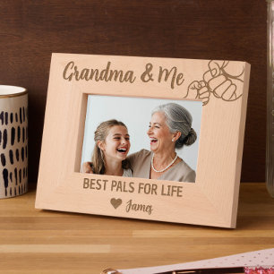 Oma & Me - Beste Lebenszeichen von Enkelkind Geätzte Rahmen