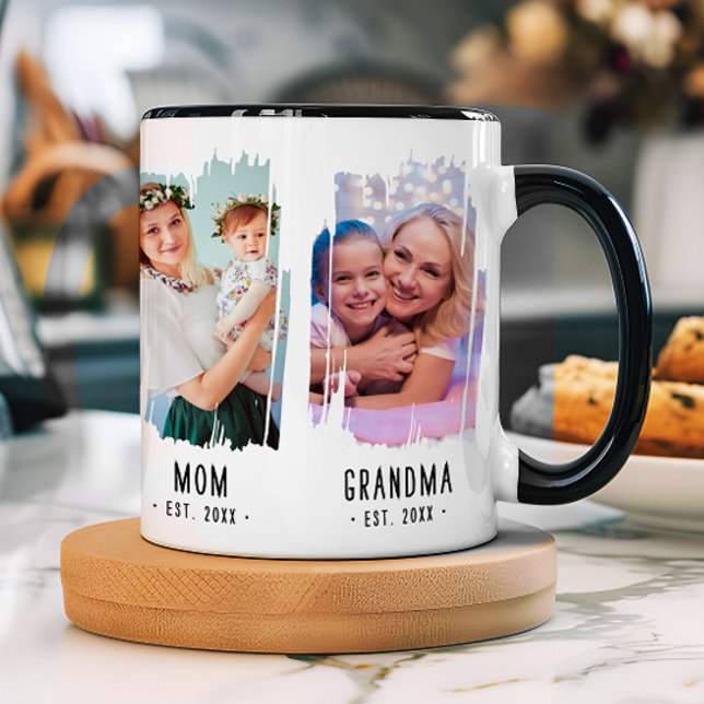 Oma Meilensteine Fotos & Jahre Geschenke für benut Tasse (Von Creator hochgeladen)