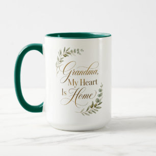 Oma, mein Herz ist zu Hause Geburtstag Tasse