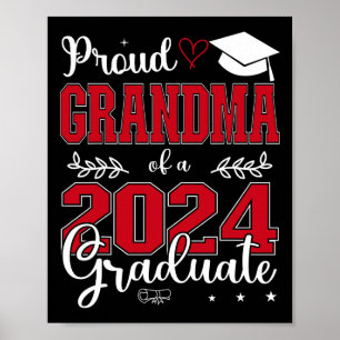 Oma mit einer Cl von 2024 Graduat zum Abschluss Poster