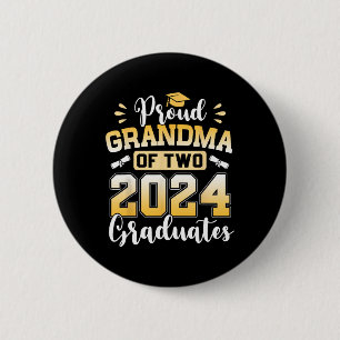 Oma mit zwei 2024 Absolventen Senior CL of 2024 Button