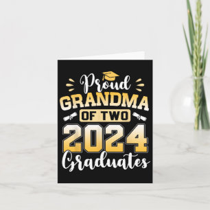 Oma mit zwei 2024 Absolventen Senior CL of 2024 Karte