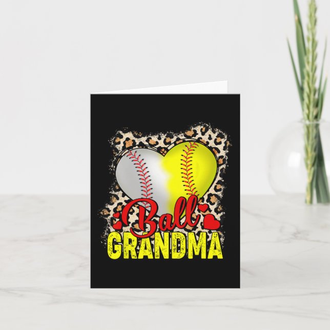 Oma Mütter Day Softball Grandma Baseball Gran Karte (Vorderseite)
