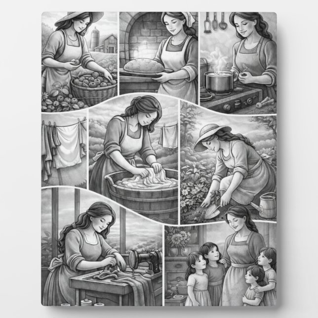 Oma Mutter Muttertag  Fotoplatte (Vorderseite)