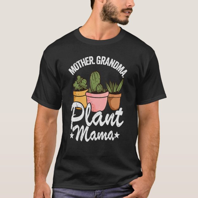 Oma Mutter Pflanze Mama Landschaftsgärtner Gärtner T-Shirt (Vorderseite)