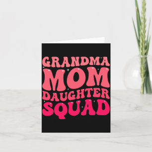 Oma Mutter Tochter Squad passende Familie Karte