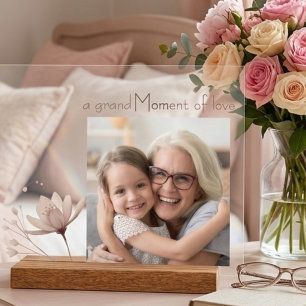 Oma Muttertags-Foto-AcrylgGeschenk Acrylschild