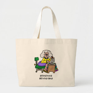 Oma-Nähtasche Jumbo Stoffbeutel
