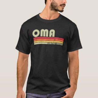OMA Name Personalisiert Retro Vintag 80er 90S Gebu T-Shirt