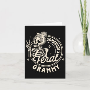 Oma Nana Mimi Gigi Skelett Irgendjemandes Wild G Karte