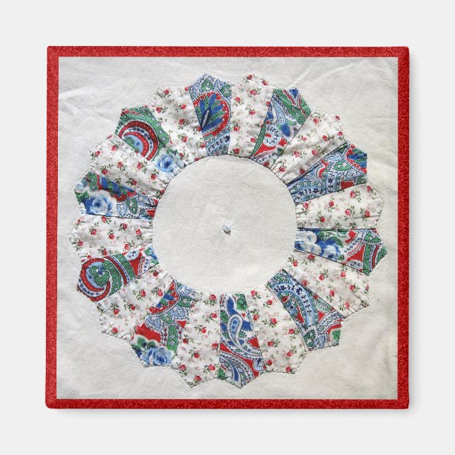 Oma Nellie's Quilt - Block Nr. 1 Magnet (Vorne)