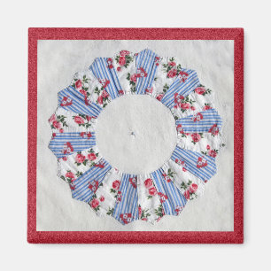 Oma Nellie's Quilt - Block Nr. 3 Magnet