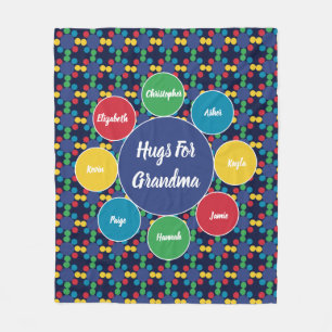 Oma Nona Grandchildren Fleecedecke