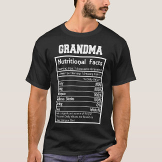 Oma Nutrition Facts Funny T-Shirt