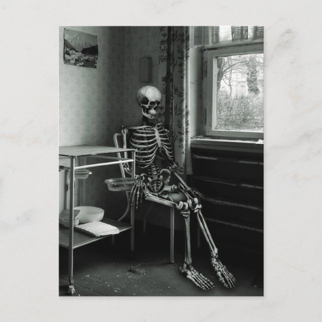 Oma Ō noch auf den Arzt Postkarte (Vorderseite)