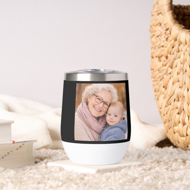 Oma oder Grammy Foto Gründungsjahr Herz (Wohnzimmer (gedreht))