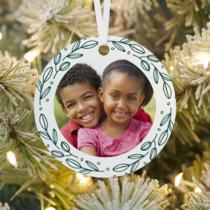 Oma & Opa Holiday Foto Doppelseitig Ornament Aus Metall