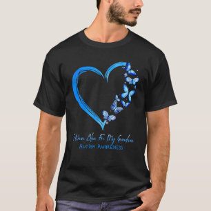 Oma Opa Ich Trage Blau Für Meinen Enkel Autismus T-Shirt