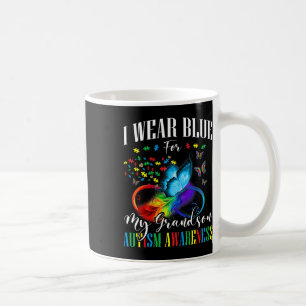 Oma Opa ich trage Blau für meinen Großmutter Autis Kaffeetasse